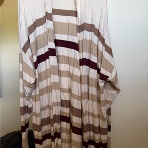 Lane Bryant Cream Knit Cardigan